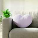 Heart Pillows, Cute Heart Decorative Pillow, Super Soft Throw Pillow Valentines Day Decorations Pillow,Wedding Decor (Lavander, Small)
