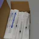 50 Pcs 1ml Syringes with Caps Oral Dispenser Individually Sterile Warpped for Medicine Dropper, Colostrum Collect Feeding Pets, Liquid