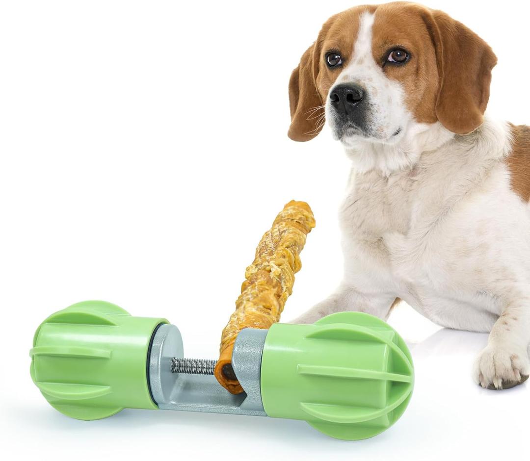 Bully Stick Bolt for Dogs Dog Treat Holder, Hold on to Last bite - Securely Firm to Help Prevent Choking, Dog Safety Device - Silicone Covering for Floor Protection and Noise Reduction (Green) Bully Stick Bolt for Dogs Dog Treat Holder, Hold on to Last bite - Securely Firm to Help Prevent Choking, Dog Safety Device - Silicone Covering for Floor Protection and Noise Reduction (Green)