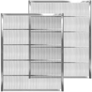 NUOMIC 2 Pack Galvanized Metal Queen Excluder, Langstroth Standard 10 Frame Queen Excluder for Bee Hive Brood and Honey Separate Management