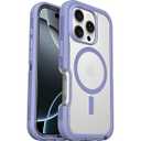 OtterBox Defender XT Clear iPhone 16 Pro Case, Lavender Haze - Clear/Purple US Military MIL Standard