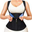 Junlan Waist Trainer for Women - Sauna Suit Sweat Vest for Working Out (Black)