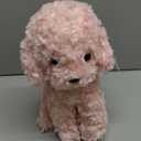 Pink Puppy Dog Stuffed Animals Plush Toys, Pink Toy Poodle Bichon Frise Maltese Stuffed Dog Plush, for Girls, Kids, Babies, Birthday, Easter, Christmas -12.6 inches