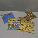 Gold Mirror Acrylic Sheets  6 Pack, 8x8 Inches, 1/8 Inch Thick, Reflective Mirror Acrylic Ideal for Laser Cutting, DIY Crafts, and Home Decorations (20x20 cm)