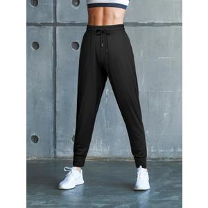 1 Pack Women's Soft Joggers Athletic Warm Workout Sweatpants Ideal for Running Yoga Lounge Pants with Pockets Drawstrings, M