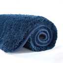 Suchtale Bathroom Rug Non Slip Bath Mat for Bathroom (16 x 24, Navy) Water Absorbent Soft Microfiber Shaggy Bathroom Mat Machine Washable Bath Rug for Bathroom Thick Plush Rugs for Shower