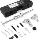 Orion Motor Tech Slide Hammer, 9-Way Internal/External Slide Hammer Puller Set - Pulls Hubs, Rear Wheel Axle Shafts, Bearings, Bushings, Seals, Retainers (black case)