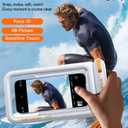 TORRAS IP68 Waterproof Phone Pouch Double Space, Floating Waterproof Phone Case with Lanyard for iPhone 17 Pro Max 16 15 14 S26 S25, Phone Dry Bag Vacation Cruise Ship Travel Essentials 7.0'', White