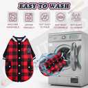 BEAUTYZOO Dog Sweaters for Small Medium Large Dogs, Dog Hoodie Warm Fleece Dogs Winter Clothes Cute Stylish Boy & Girl Dog Sweatshirts, Red Sport Coats Baseball Uniform Jackets for Puppy, SM (S/M (Back: 14",Chest: 19"))