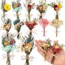 10 Pcs Dried Flowers for Crafts, Mini Dried Flowers Bouquet Bulk for Vase DIY Photo Bridesmaid Gift Birthday Decor