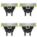 4-Pack Replacement Blades, Compatible with All Philips Norelco OneBlade Handles (QP14xx,QP19xx,QP25xx, QP26xx, QP27xx, QP28xx, QP65xx, QP66xx)(Green)