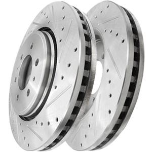 PM Auto Front 350mm Drilled Slotted Disc Brake Rotors Replacement For 2015-2020 Ford F-150