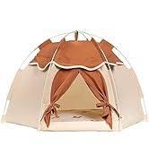 Cat Bed Tents Dog House Indoor Outdoor Lace Mesh Breathable Windows Door Curtains Removable Portable Nest Teepe House 