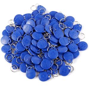 LEXI 100pcs 125KHz Proximity ID Card RFID Keyfobs Token Tag for Door Entry Access Control System TK4100/ EM4100 ABS Key fob Cards for Security Lock Wholesale(100 Blue ID)