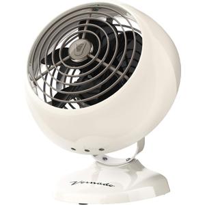Vornado VFAN Mini Classic Vintage Fan, Retro Metal Air Circulator, For Desk & Bedside, 2 Speeds, Adjustable Tilt, Personal Cooling with Targeted Airflow, Quiet Fan, Vintage White