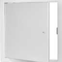 Premier Access Doors 2002 Series Steel Access Door, 24 x 24 Flush Universal Mount, White (Screwdriver Latch)