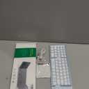 Samsers MultiDevice Foldable Bluetooth Keyboard with Touchpad, Rechargeable DualMode(2.4G+BTx2) Wireless Keyboard with Holder, Portable Folding Keyboards for Android Windows iOS Mac OS  Blue