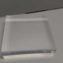 CiaoHER 2in Thickness Solid Acrylic Cube Display Block Clear Polished Pedestal Stand Riser Solid Base 2'' x 7" x 7", 1 Pack