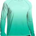 Men's UPF 50+ Sun Protection Hoodie Shirt Long Sleeve SPF Fishing Outdoor UV Hiking Lightweight Shirts (Blue, S)