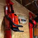 3 in 1 Chainsaw Holder 10" - Heavy Duty Chainsaw Wall Mount, 10 Gauge Steel Chain Saw Hanger for Garage Organization, Hefty Rack Storage Organizer for Chainsaw Accessories and Tools, 180lbs Capacity