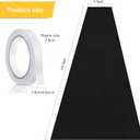 Preboun 3.9 x 60 ft Carpet Runner for Party Felt Runway Rug Runner Rug with Carpet Tape for Halloween Wedding Christmas Xmas Thanksgiving Outdoor Accessories Wedding Party Hallway(Black)