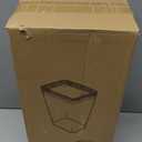 Yieach 12L White Slim Bathroom Trash Can with Lid,3.17 Gallon Pet/Dog Proof Kitchen Trash Can,Rectangle Thin Garbage Can,Covered Waste Basket,Narrow Small Plastic Trashcan for Room,Bedroom,Office,3PCS