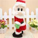 SdeNow Twerking Santa Claus,Booty Shaking Santa Dancing Santa Claus with Music Singing Animated Christmas Santa Toys for Kids English Song