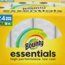 Bounty Essentials Select-A-Size Paper Towels, 12 Double Rolls, White, 108 Sheets Per Roll