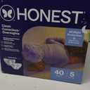 The Honest Company Comfort Dry Disposable Overnight Diapers for Sensitive Skin, Hypoallergenic, Baby Cozy Cloud and Star Signs Design Club Box Size 5 (27 lbs) 40 Count