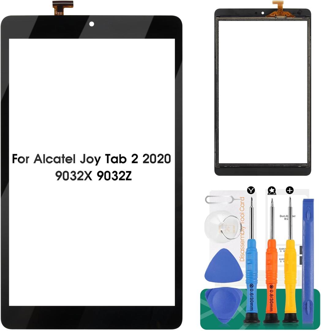 for Alcatel Joy Tab 2 2020 8" 9032X 9032Z 9032T 9032W Touch Screen Glass Panel Digitizer Replacemet(Not Including LCD)