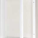 Califortree 8x10 Shadow Box Frame with Linen Back - Sturdy Rustic Memory Display Case of Flower, Pictures, Medals and More, White