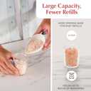 Urban Noon Gravity Salt and Pepper Grinder Set - Battery Operated Electric Grinders with Light (2 Matte Gray Mills) - Automatic One Handed Operation - Electronic Adjustable Shakers - Ceramic Grinders