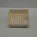 Rabbit Toilet for Small Pets Pet Litter Pan Cage Potty Tray Guinea Pig Litter Box Daily Use Training (29x22x15.5 cm, Beige)