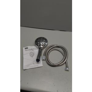 Shower Head with Handheld 7 Spray Combo,Hand Held Showerhead with On/Off Switch,High Pressure Detachable Shower Heads with 60" Long Hose (Chrome)