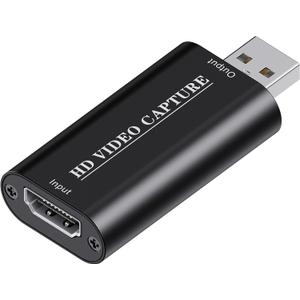 USB Audio Capture Card Grabber for Vinyl Cassette Tapes to Digital MP3 Converter, Support Mac & Windows 10/8.1/8 / 7 / Vista/XP