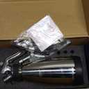 Whipped Cream Dispenser Stainless Steel Keep Warm and Cold,500mL/1 Pint Double Wall Thermos Whipped Cream Maker,5 Various Stainless Decorating Nozzles,1 Cleaning Brush,N2O Chargers NOT Included