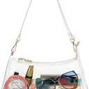 LOXOMU Clear Purse Stadium Approved, Small Crossbody Bag Shoulder Handbag for Women