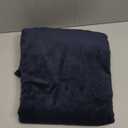 FantasDecor Chaise Lounge Slipcover Velvet Cover Luxury for Living Room Indoor Stretch Ultra Soft Machine Washable, Navy (No Armrests)