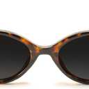 TIJN Olisa Retro Oval Sunglasses for Women Men,Polarized UV Protection Shades,Stylish Frame Sun Glasses,2025 Trendy Sunnies (06. Tortoise With Dark Grey ( Oval ))