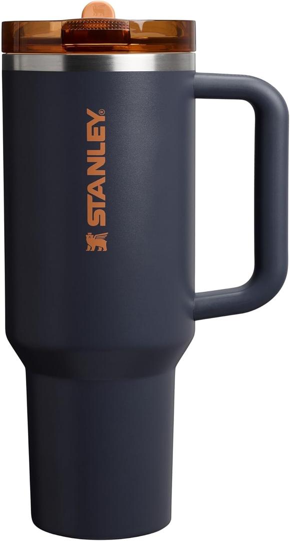 STANLEY Quencher ProTour Flip Straw Tumbler with Leakproof Lid | Built-In Straw & Handle | Cupholder Compatible for Travel | Insulated Stainless Steel Cup | BPA-Free (40 Ounces, Twilight VRT)