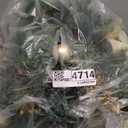 Pre-lit 9ft Christmas Garland with Gold Berries and Balls,Pine Cone,Golden Flower and 50 Battery Operated Soft White LED Lights with Timer,Artificial Holiday Decoration Door Outdoor