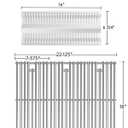 3 Pcs 9MM Stainless Steel Cooking Grid Grates and 3 Pcs Heat Plates Flame Tamer for Blaze Grill Replacement Parts,for Blaze 3 Burner Grill Model BLZ-3LP,BLZ-3LP-Cart,BLZ-3NG,BLZ-3NG-Cart