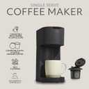 WILLOW Eco Series Single Serve Coffee Maker for K Cup and Ground Coffee, 6 to 12oz Brew Sizes with Strong Brew Option, Small Coffee Machine with Removable Reservoir & Reusable Filter, Eco-Friendly