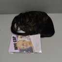 Short Layered Wavy Curly Wig with Bangs Brown Highlights Human Hair Pixie Cut Wig for Black Women Mixed Brown Color Daily Wear L1B/30