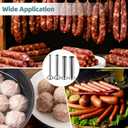 4Pcs Sausage Stuffing Tubes,Stainless Steel Sausage Stuffer Funnels for Meat Grinder,Sausage Filling Tuber,Sausage Stuffer Parts,Multiple Diameters 4 Sizes 0.63"/16mm,0.86"/22mm,1.26"/31mm,1.5"/38mm