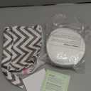 Organic Nursing Pads - 14 Washable Breast Pads for Breastfeeding, Wash Bag, Viscose Derived from Bamboo Reusable Nipple Covers for Breastfeeding Essentials, Soft & Absorbent (Pastel Touch, L 5")