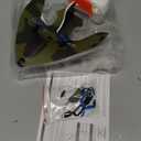 Mini RC Plane for Beginners, Kids and Adults, 2.4GHz 2CH Remote Control Airplane with Led Lights, Shark Design Foam RC Airplanes with 6-axis Gyro Stabilize, Flying for Indoor and Outdoor