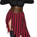 Spooktacular Creations Plus Size Pirate Costume Women Halloween Costumes with Pirate Hat for Halloween Cosplay Parties (3X-Large)