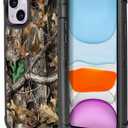 Compatible with iPhone 15 Case Camo Leaf Design for Men Boys Kids, 3-Layer Rugged Shockproof Hard Plastic Bumper +Soft Silicone Rubber Heavy Duty Protection Cover
