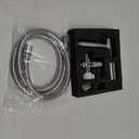 Handheld Bidet Sprayer for Toilet, Adjustable Water Pressure with Hose for Feminine Wash, Stainless Steel Toilet Bidet for Baby Diaper Sprayer (Silver)